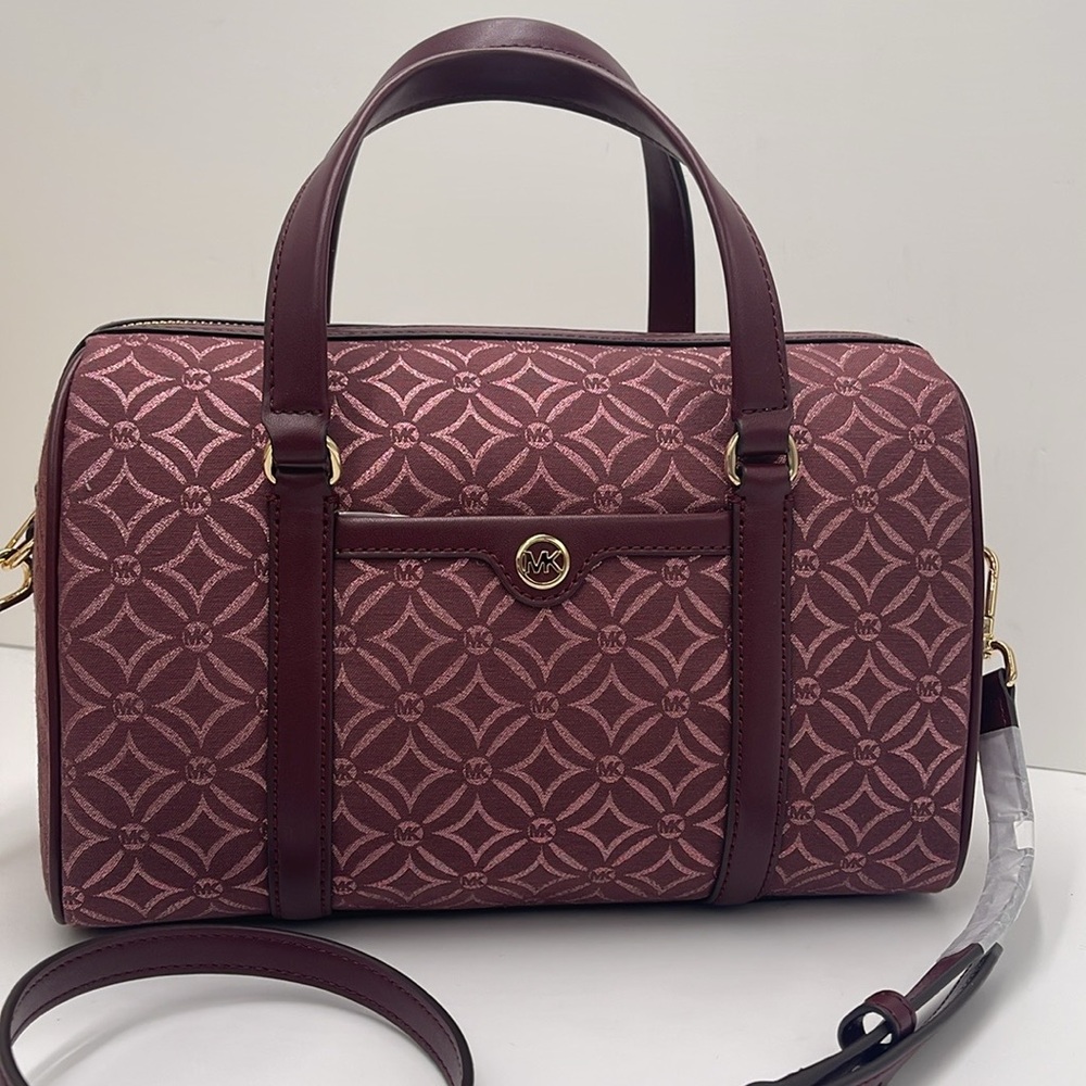 MICHAEL KORS JST TRAVEL MEDIUM DUFFLE SATCHEL SHOULDER CROSSBODY BAG MK … - Picture 2 of 16